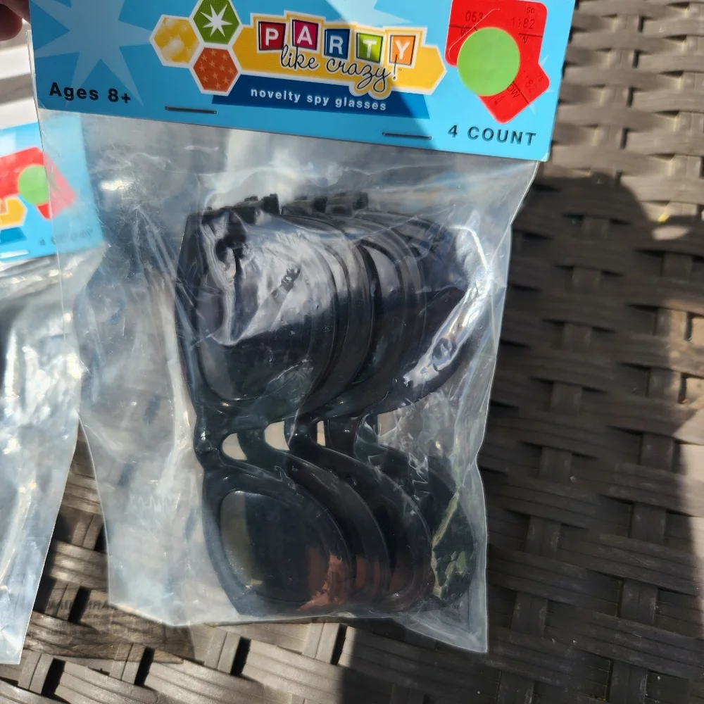Spy Party Novelty Kids Glasses And Mini Treat Bags